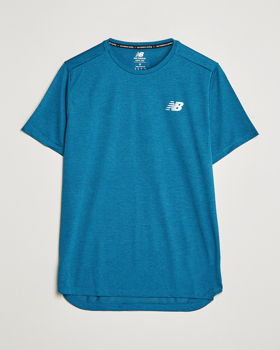 Mies | T-paidat | New Balance Running | Impact Run Short Sleeve T-Shirt Dark Moonstone