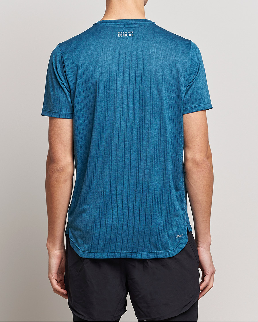 Mies | T-paidat | New Balance Running | Impact Run Short Sleeve T-Shirt Dark Moonstone
