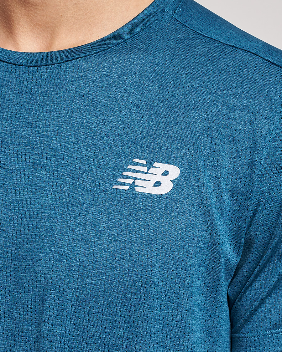 Mies | T-paidat | New Balance Running | Impact Run Short Sleeve T-Shirt Dark Moonstone