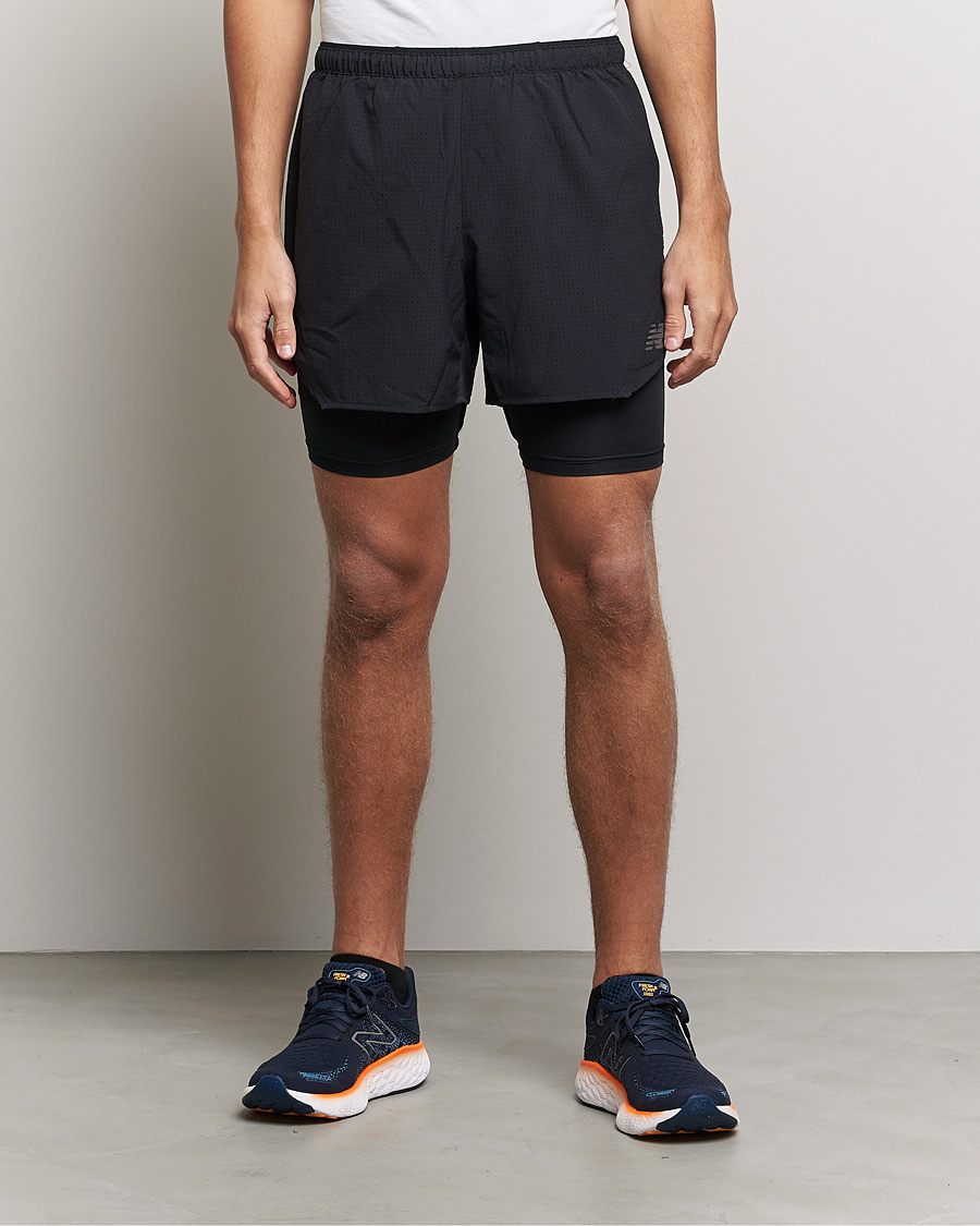 Mies | Shortsit | New Balance Running | Q Speed 2 in 1 Shorts Black