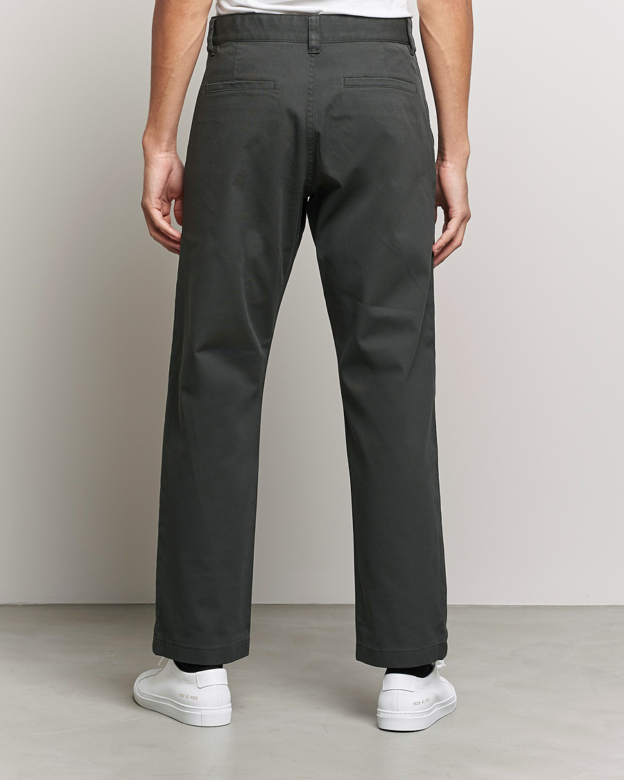 Mies | Housut | NN07 | Alex Straight Fit Cotton Chinos Dark Army