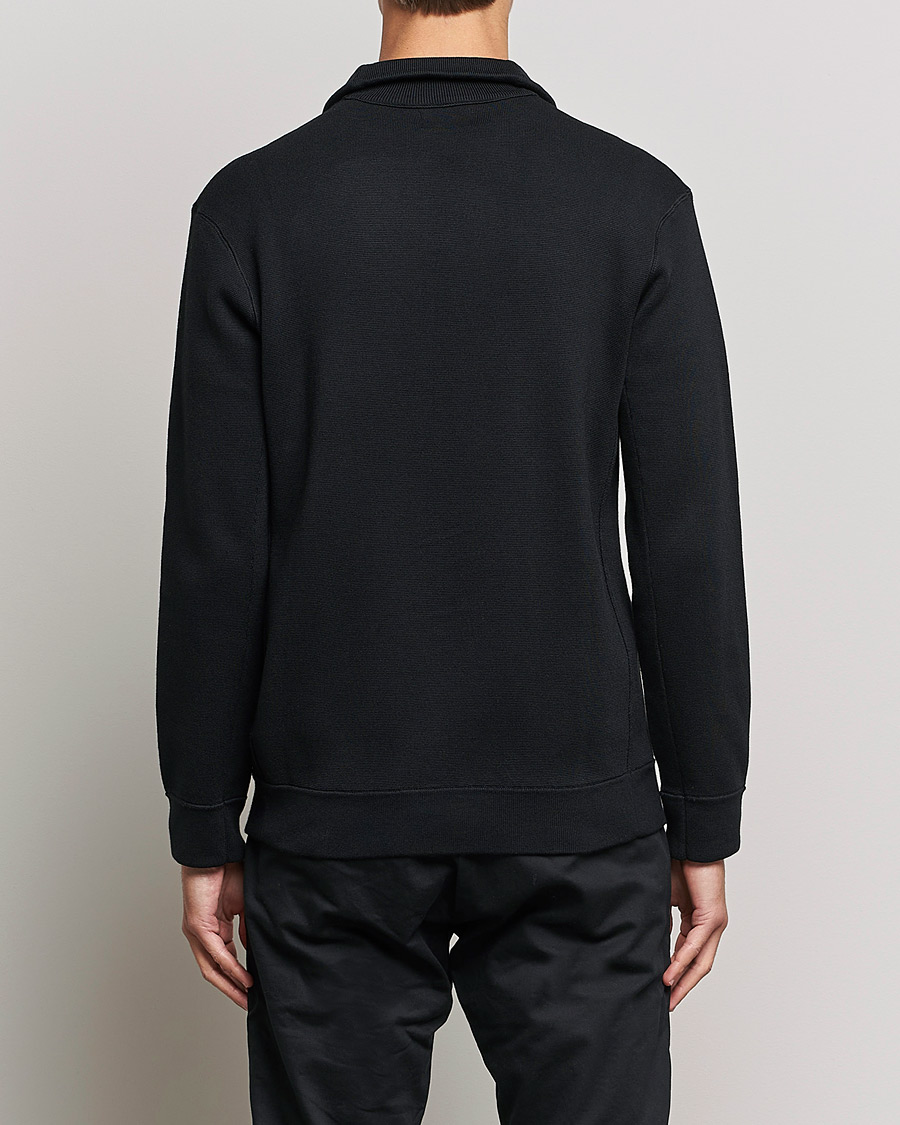 Mies | Puserot | NN07 | Luis Knitted Half-Zip Sweater Black