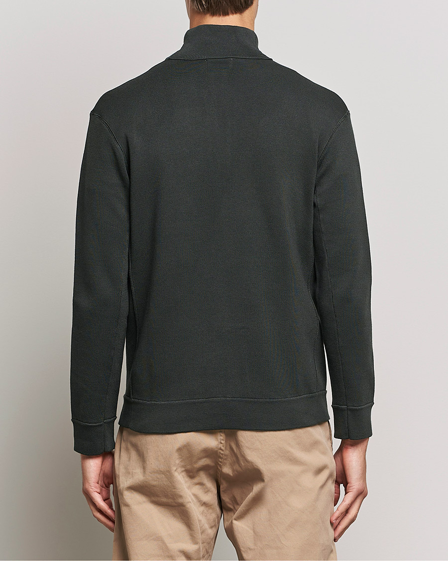 Mies | Puserot | NN07 | Luis Knitted Full-Zip Sweater Dark Army