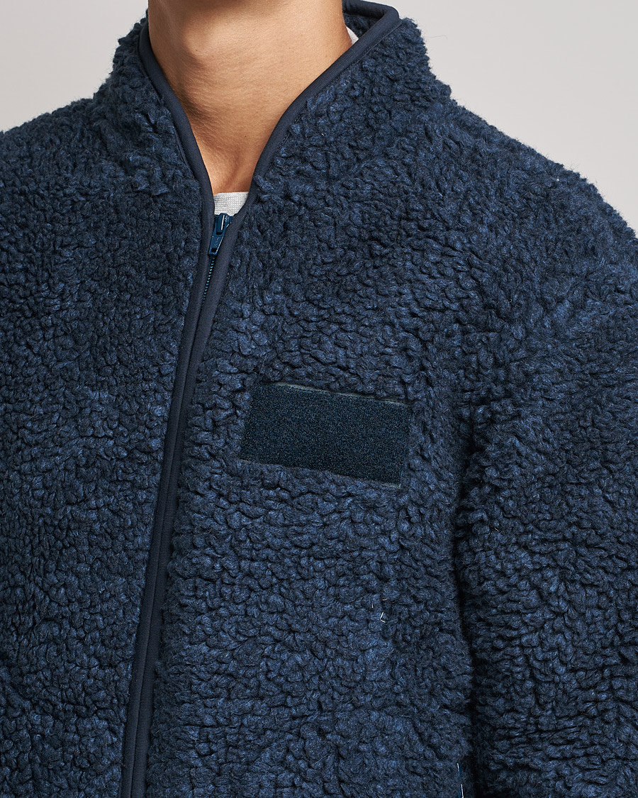 Mies | Puserot | NN07 | Morten Fleece Full Zip Sea Blue