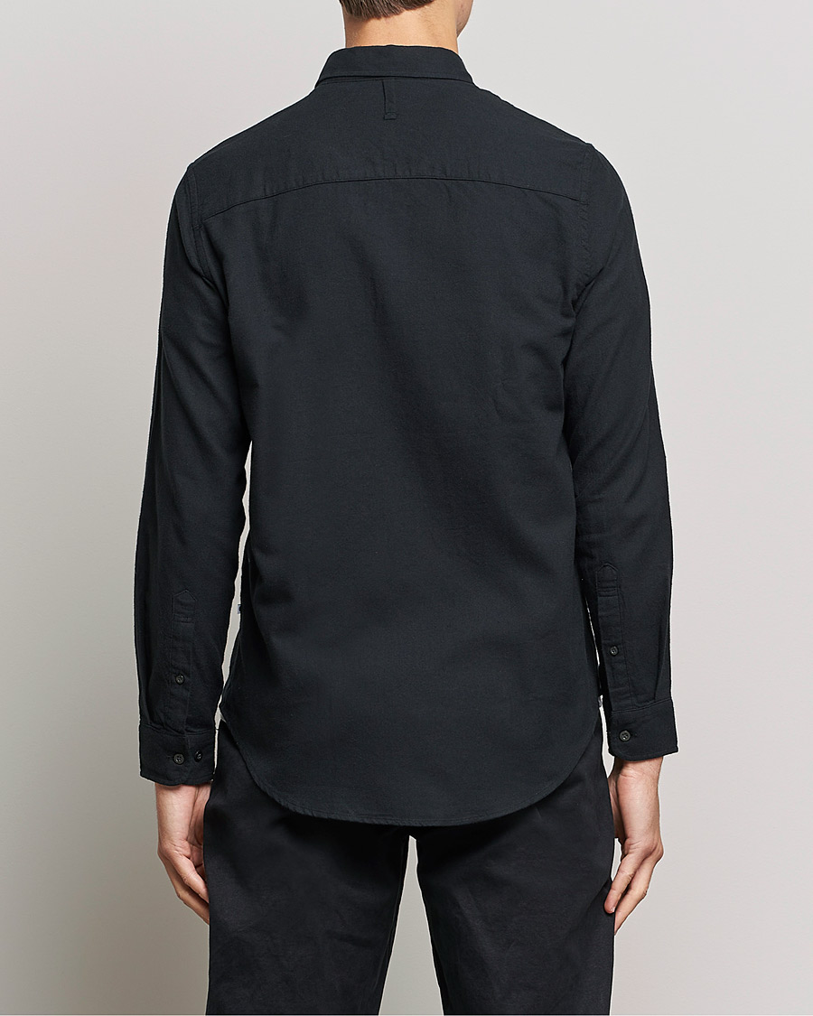 Mies | Kauluspaidat | NN07 | Arne Brushed Flannel Shirt Black
