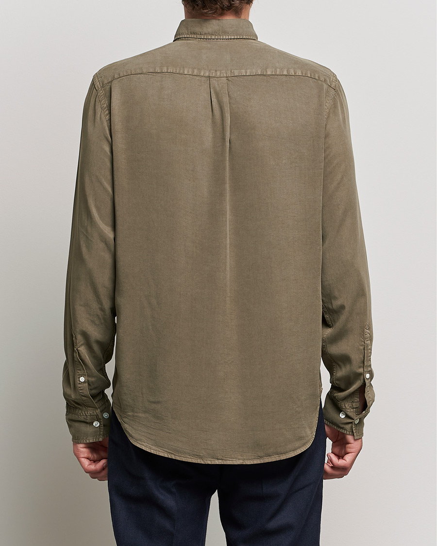 Mies | Kauluspaidat | NN07 | Levon Tencel Shirt Dark Clay