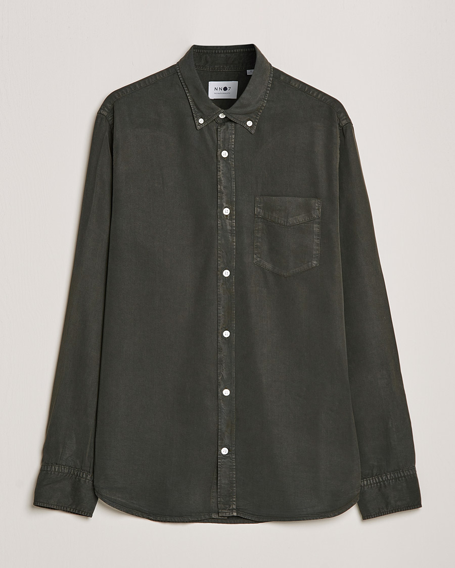 Mies | Kauluspaidat | NN07 | Levon Tencel Shirt Dark Army