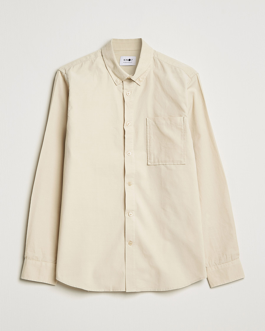 Mies | Kauluspaidat | NN07 | Arne Corduroy Shirt Ecru