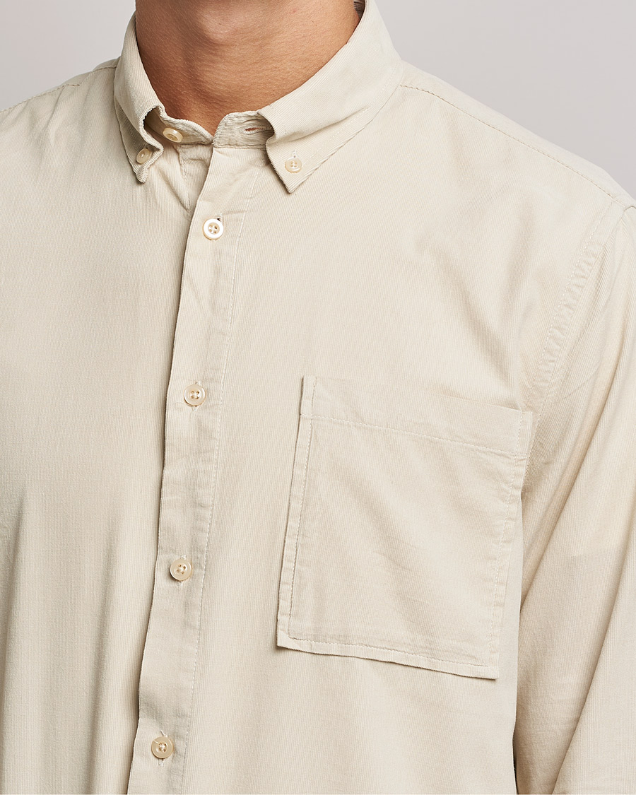Mies | Kauluspaidat | NN07 | Arne Corduroy Shirt Ecru
