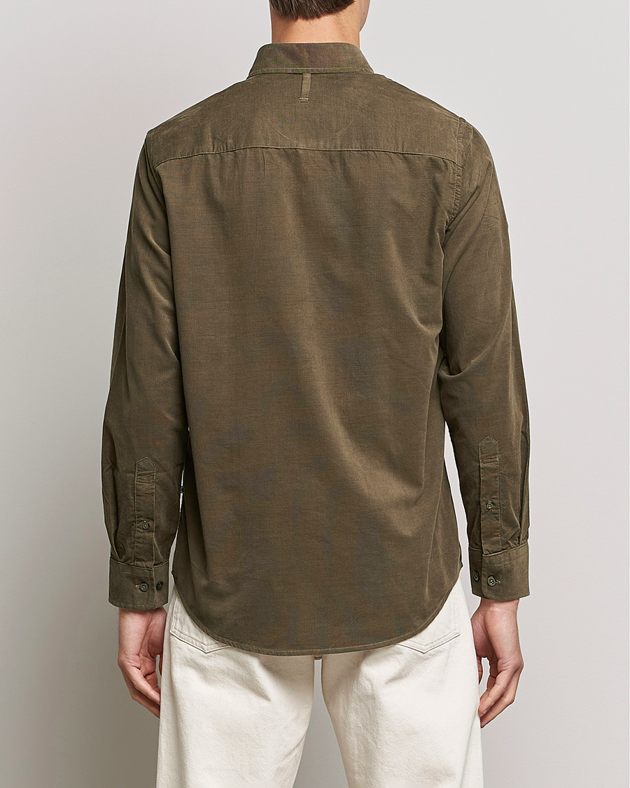 Mies | Kauluspaidat | NN07 | Arne Corduroy Shirt Dark Clay