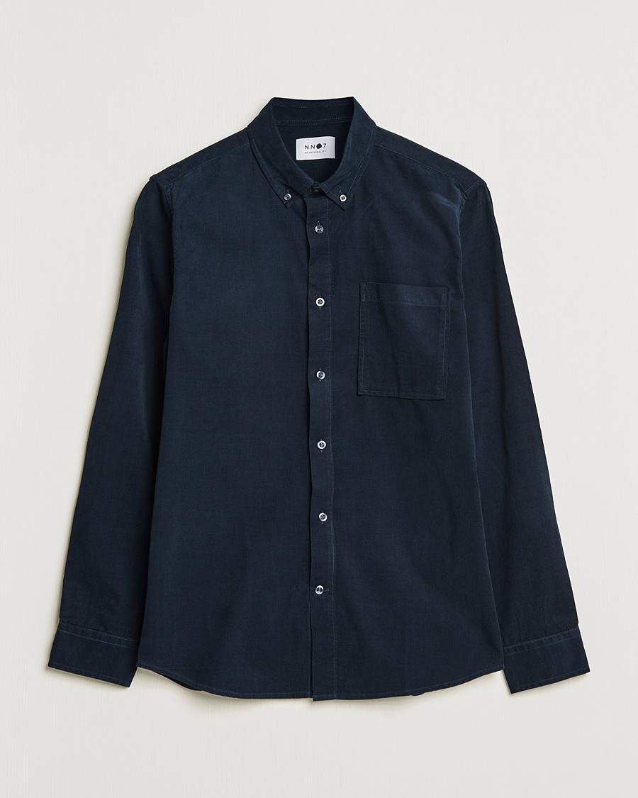 Mies | Kauluspaidat | NN07 | Arne Corduroy Shirt Navy