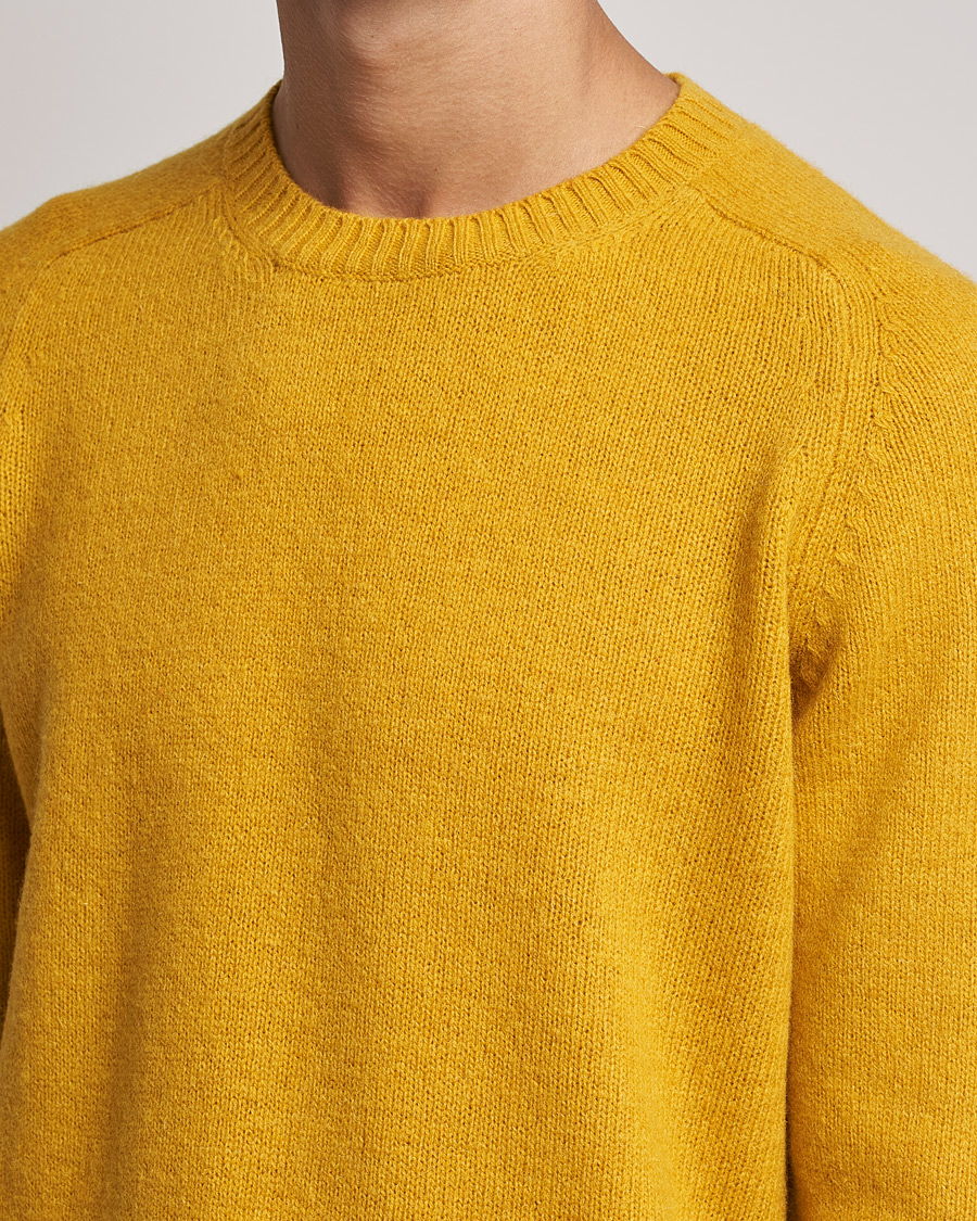 Mies | Puserot | NN07 | Nathan Brushed Crew Neck Yellow