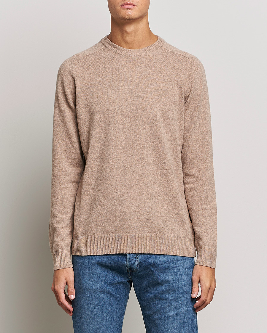 Mies | Puserot | NN07 | Edward Lambswool Crew Neck Pullover Khaki
