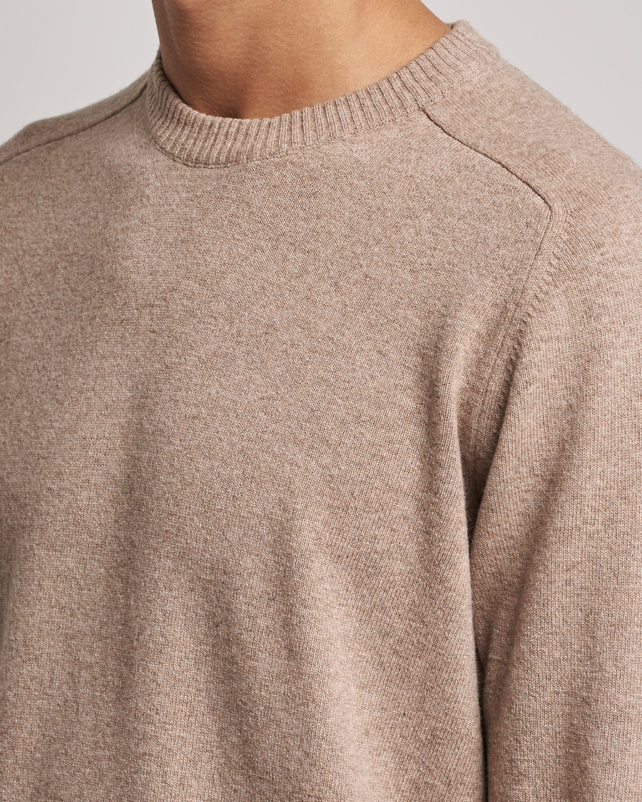 Mies | Puserot | NN07 | Edward Lambswool Crew Neck Pullover Khaki