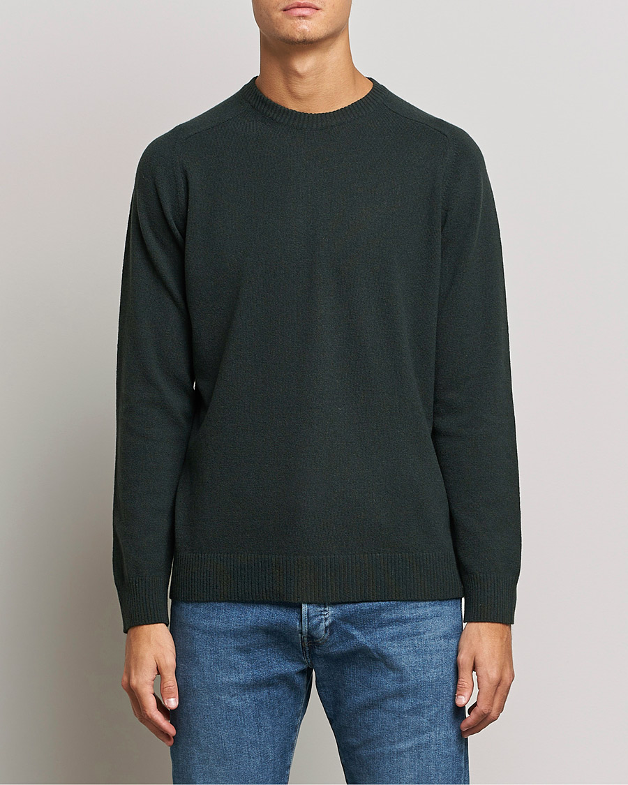 Mies | Puserot | NN07 | Edward Lambswool Crew Neck Pullover Dark Army