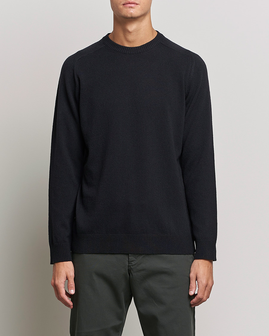 Mies | Puserot | NN07 | Edward Lambswool Crew Neck Pullover Black