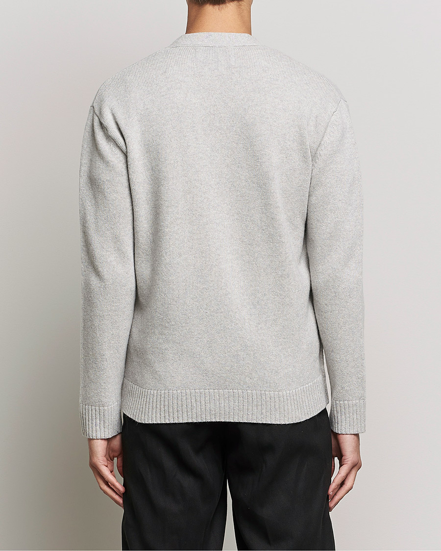 Mies | Puserot | NN07 | Bjorn Lambswool Cardigan Light Grey Melange