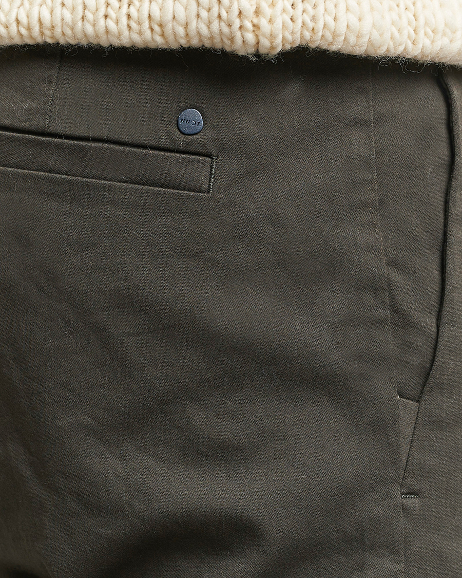 Mies | Housut | NN07 | Theo Regular Fit Stretch Chinos Dark Army
