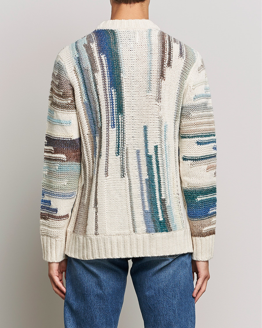 Mies | Puserot | NN07 | Brady Knitted Sweater Ecru Mutli