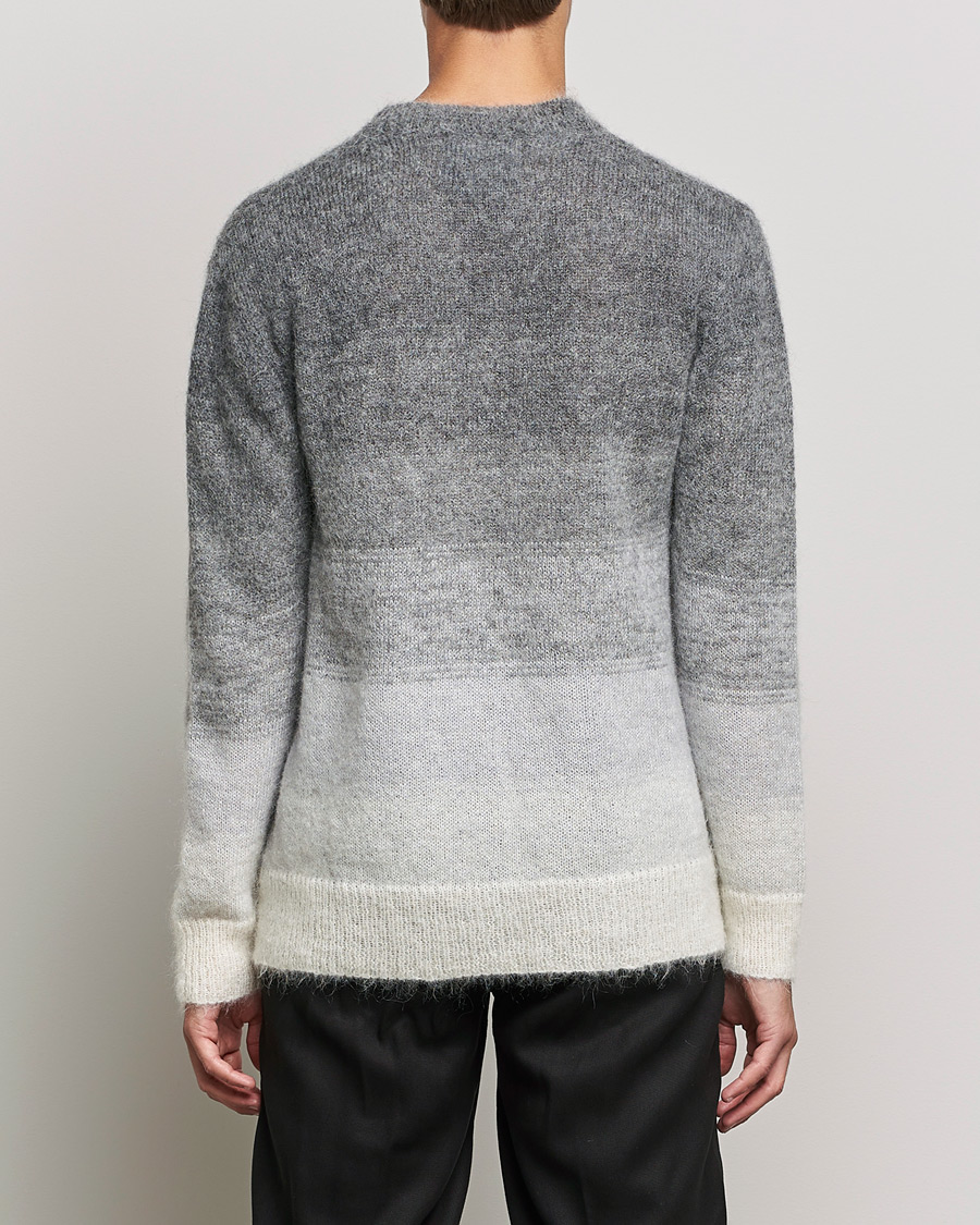 Mies | Puserot | NN07 | Walther Alpacka Mohair Knitted Sweater Grey Multi