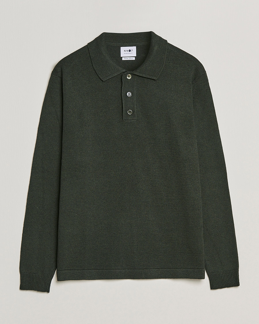 Mies |  | NN07 | Vito Knitted Polo Dark Green