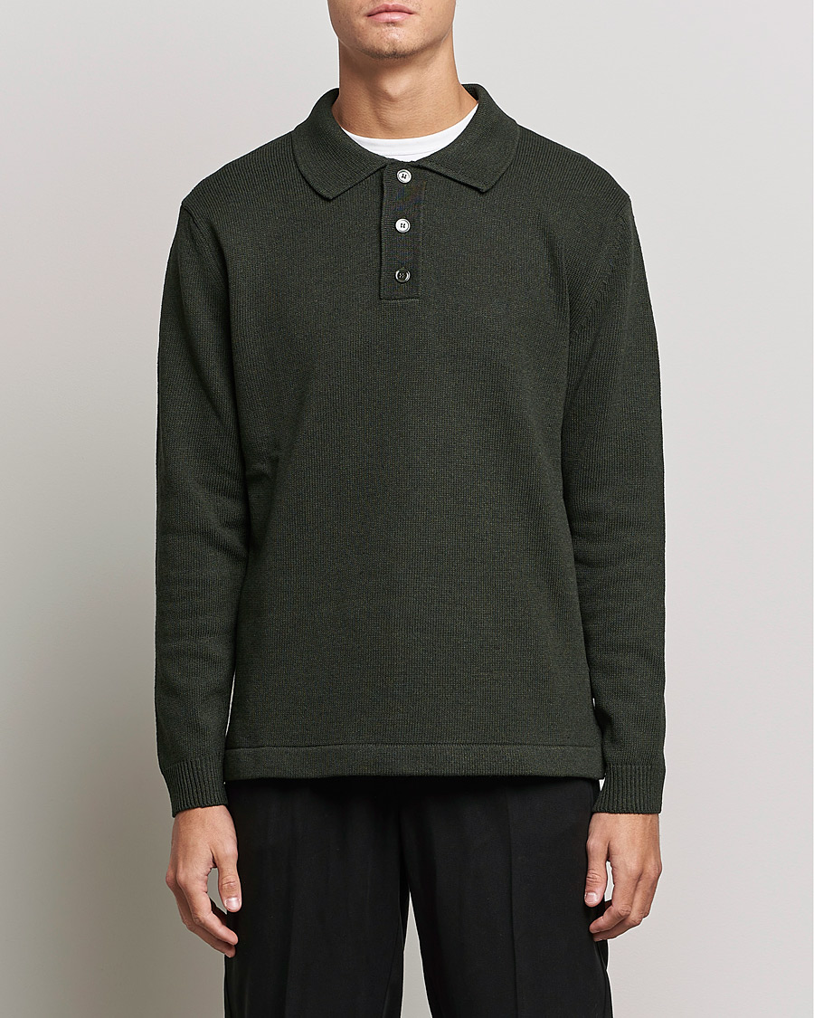 Mies |  | NN07 | Vito Knitted Polo Dark Green
