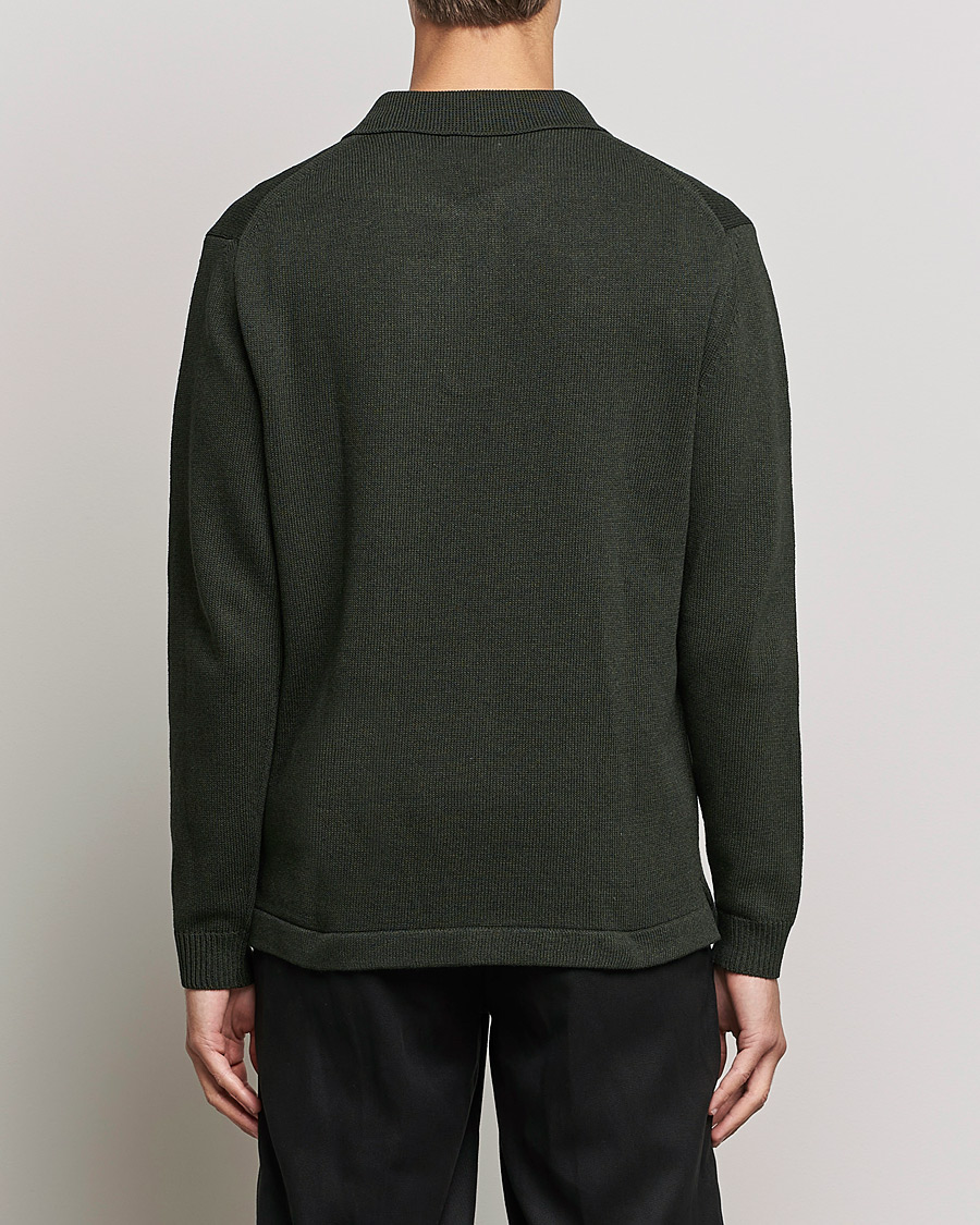 Mies | Puserot | NN07 | Vito Knitted Polo Dark Green