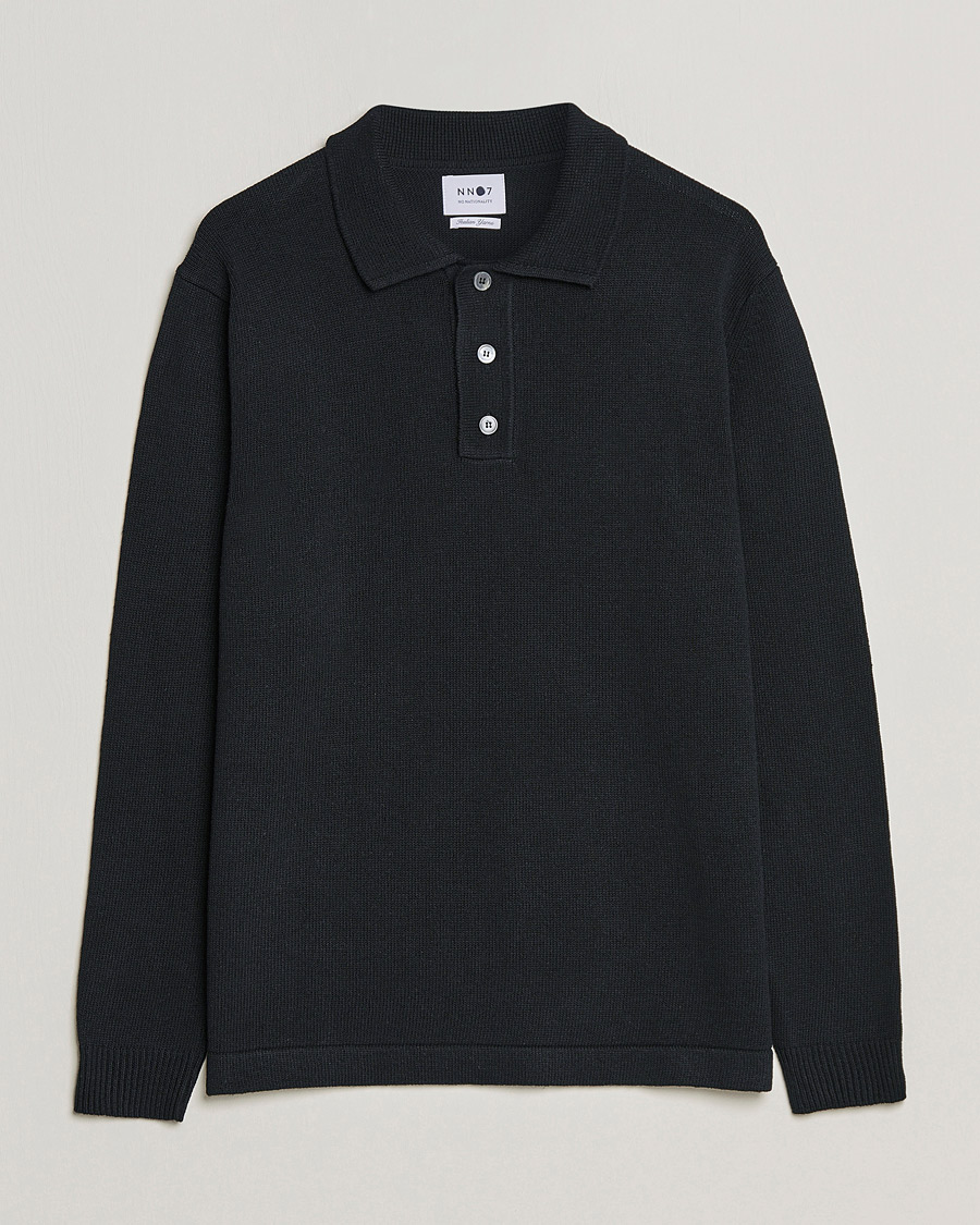 Mies | Puserot | NN07 | Vito Knitted Polo Black