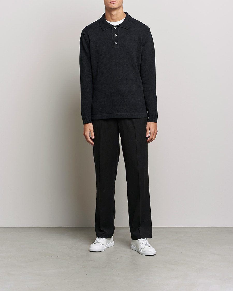 Mies | Puserot | NN07 | Vito Knitted Polo Black