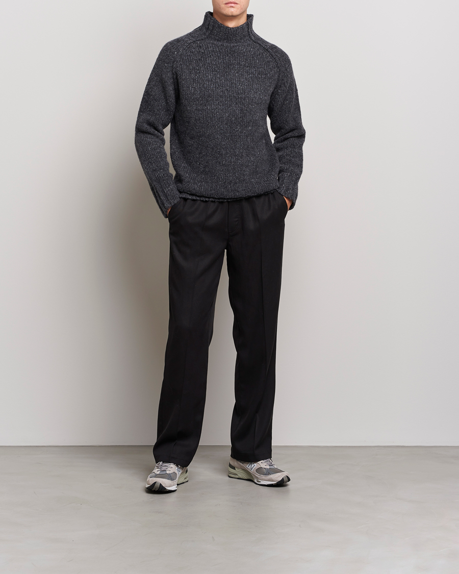 Mies | Vaatteet | NN07 | William Merino Knitted Polo Concrete