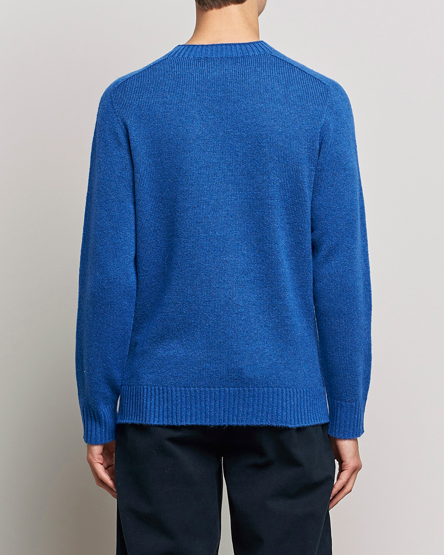 Mies | Puserot | NN07 | Nathan Brushed Wool Knitted Sweater Cobolt Blue