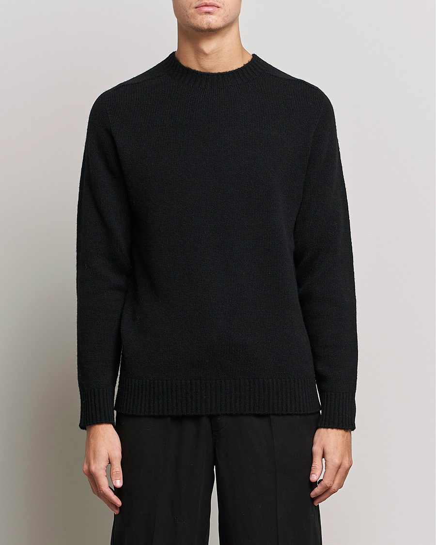Mies | Puserot | NN07 | Nathan Brushed Wool Knitted Sweater Black