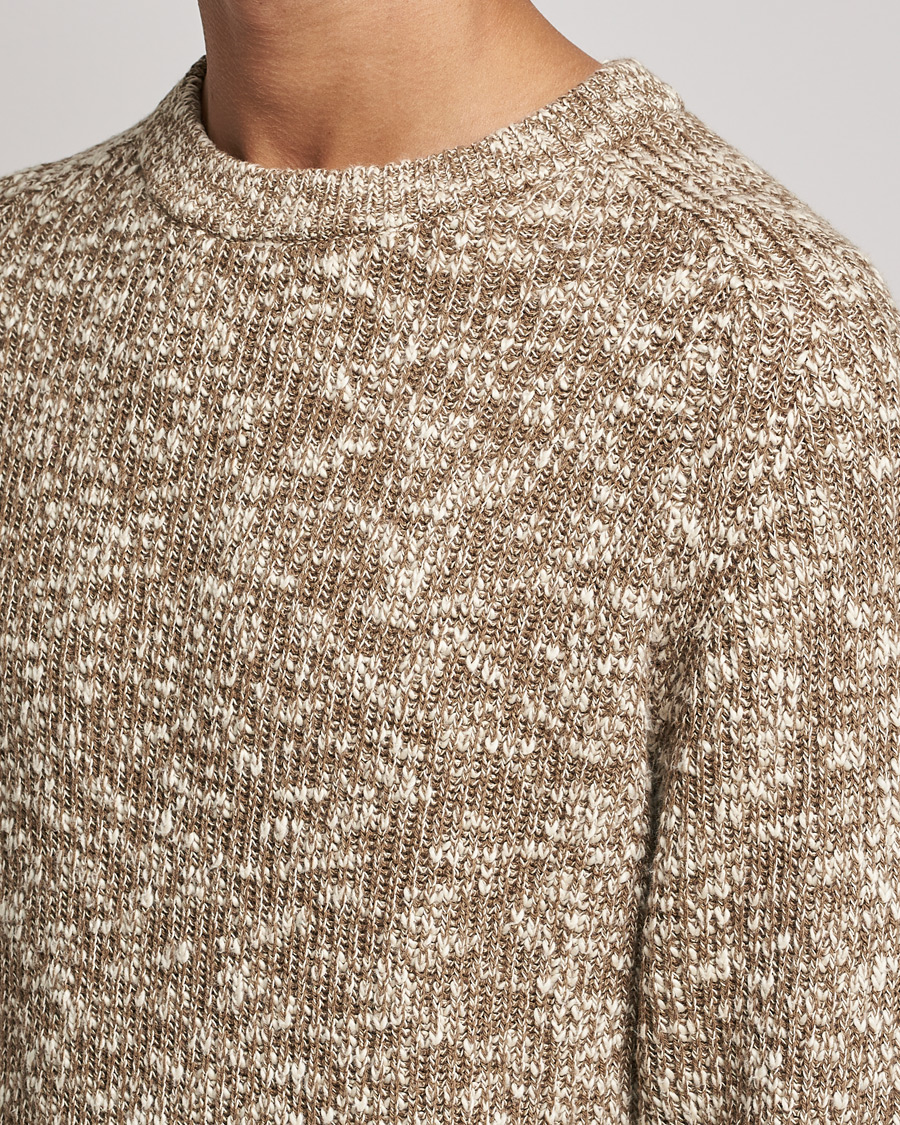 Mies | Puserot | NN07 | Jesse Cotton Knitted Sweater Pyramid Melange