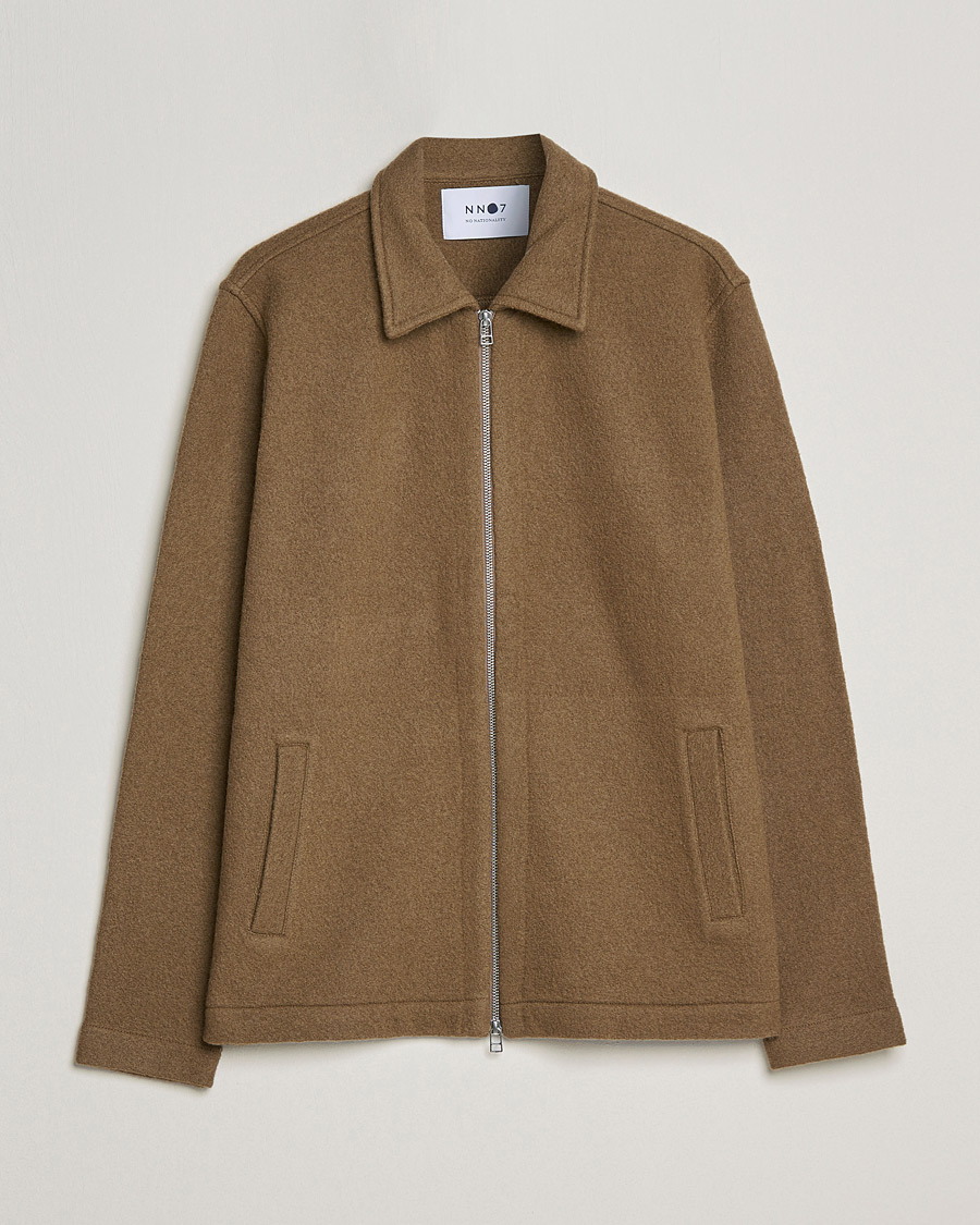 Mies | Puserot | NN07 | Ivan Boiled Wool Full Zip Pyramid