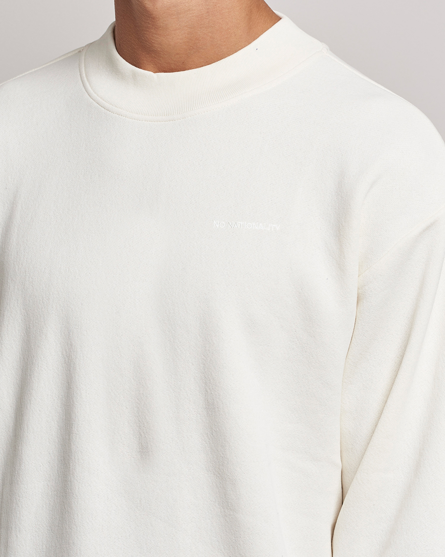 Mies | Puserot | NN07 | Briggs Mock Neck Sweater Ecru