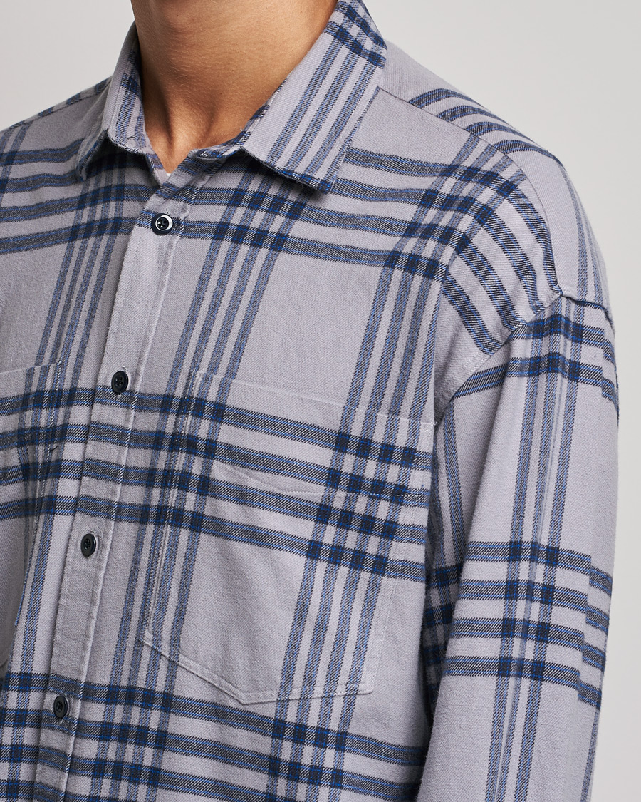 Mies | Kauluspaidat | NN07 | Deon Checked Shirt Grey/Blue