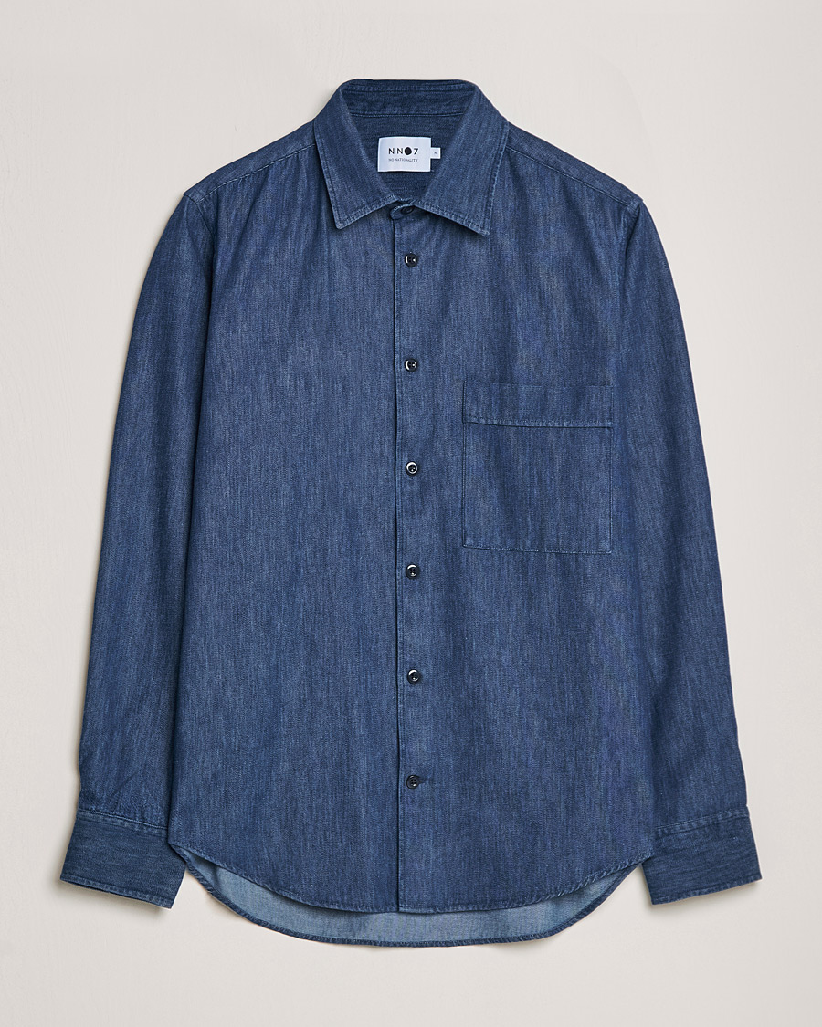 Mies | Kauluspaidat | NN07 | Tue Denim Shirt Navy