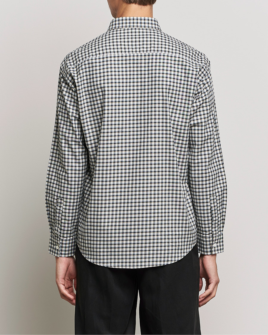 Mies | Kauluspaidat | NN07 | Deon Cotton Checked Shirt Black/White