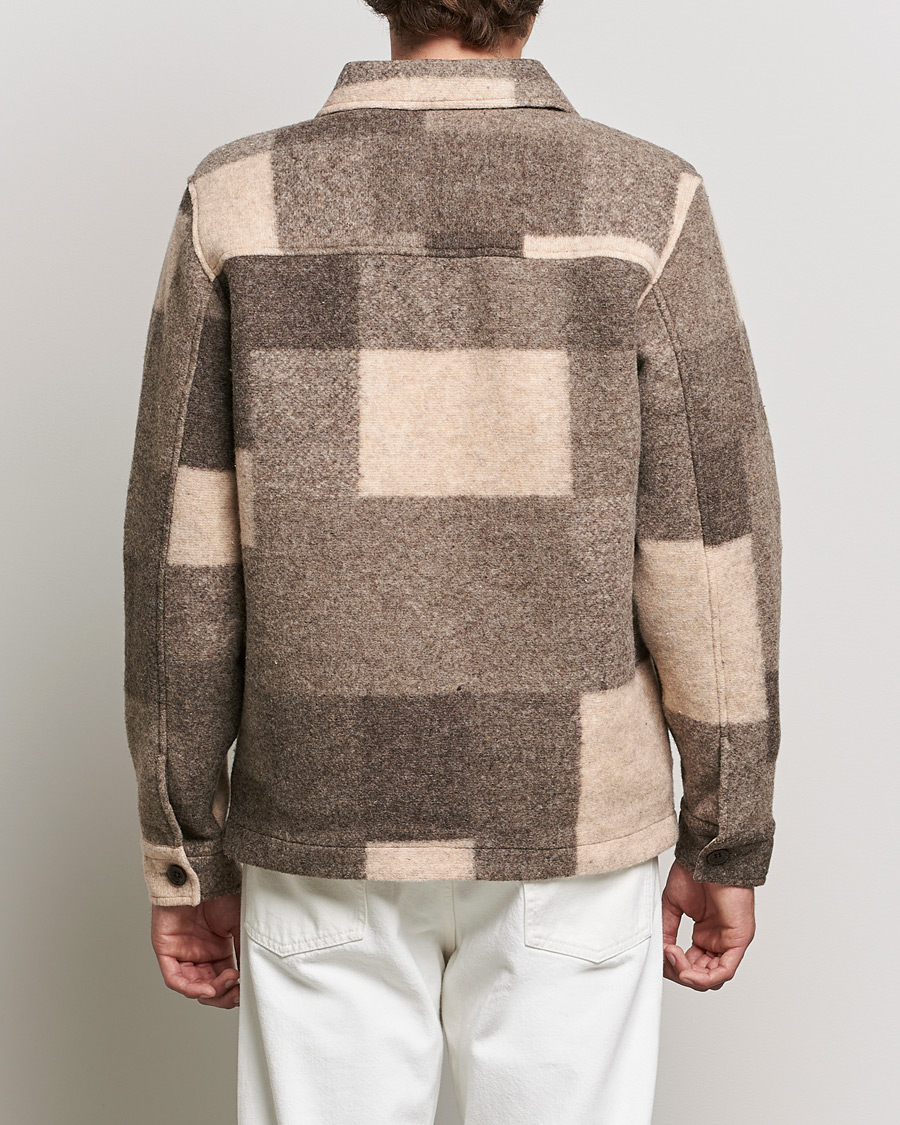 Mies | Takit | NN07 | Wilas Checked Shirt Jacket Camel