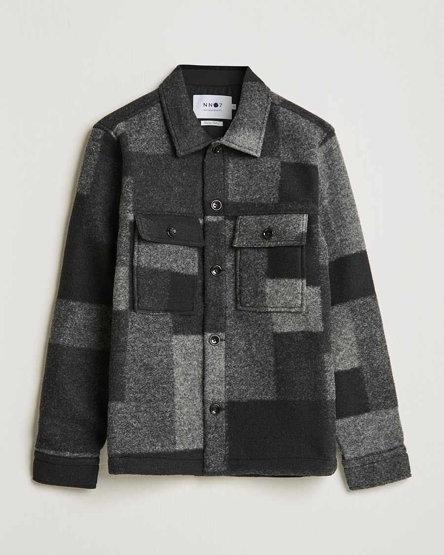 Mies | Takit | NN07 | Wilas Checked Flight Jacket Black