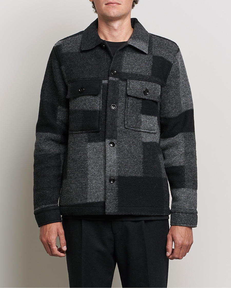 Mies | Takit | NN07 | Wilas Checked Flight Jacket Black
