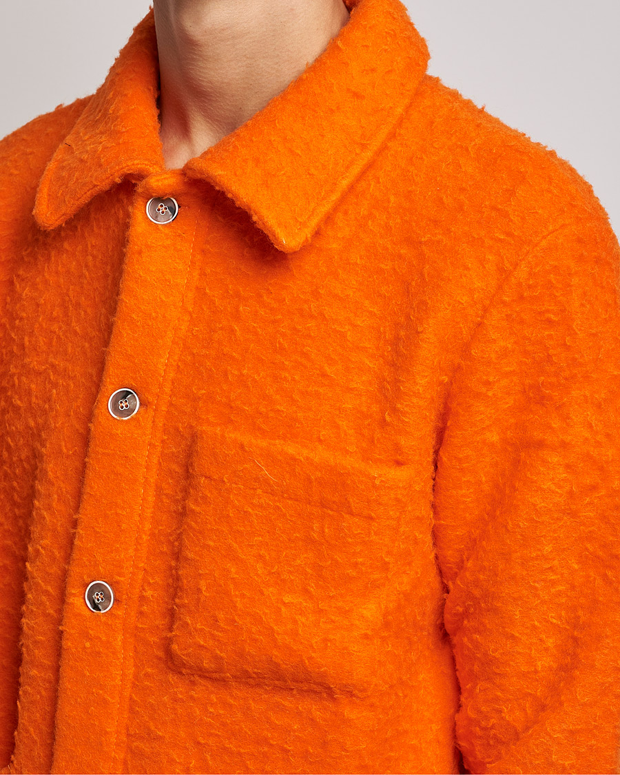 Mies | Puserot | NN07 | Olav Fleece Jacket Bright Orange