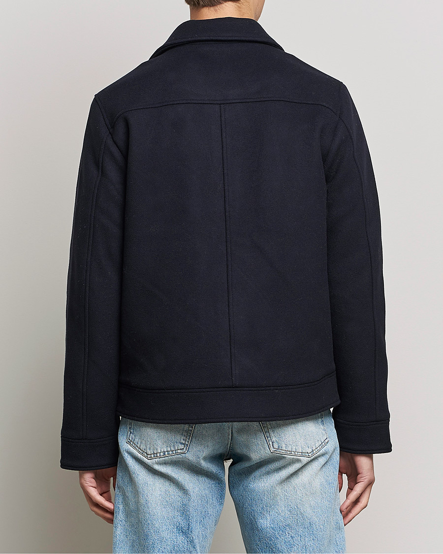 Mies | Takit | NN07 | Julius Wool Flight Jacket Navy