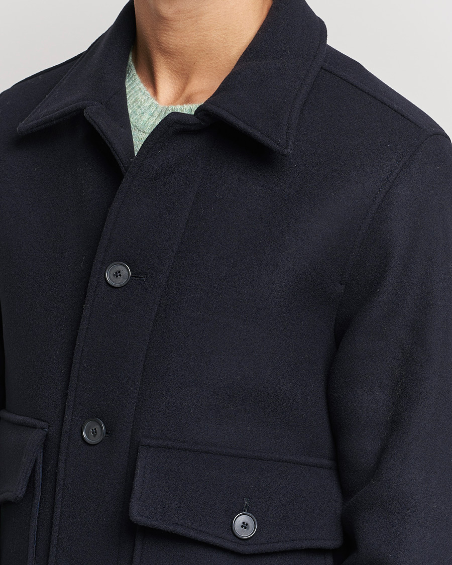 Mies | Takit | NN07 | Julius Wool Flight Jacket Navy