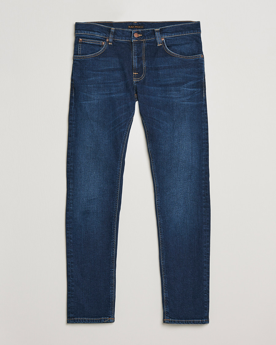 Mies | Farkut | Nudie Jeans | Tight Terry Jeans Dark Steel
