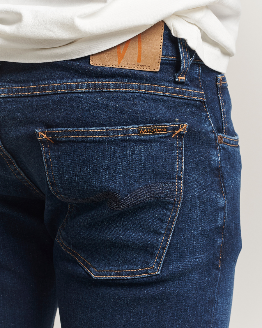 Mies | Farkut | Nudie Jeans | Tight Terry Jeans Dark Steel