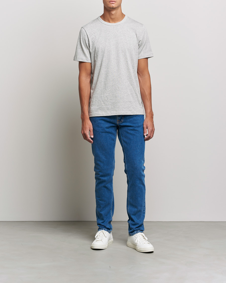 Mies | Contemporary Creators | Nudie Jeans | Lean Dean Organic Jeans Plain Stone Blue