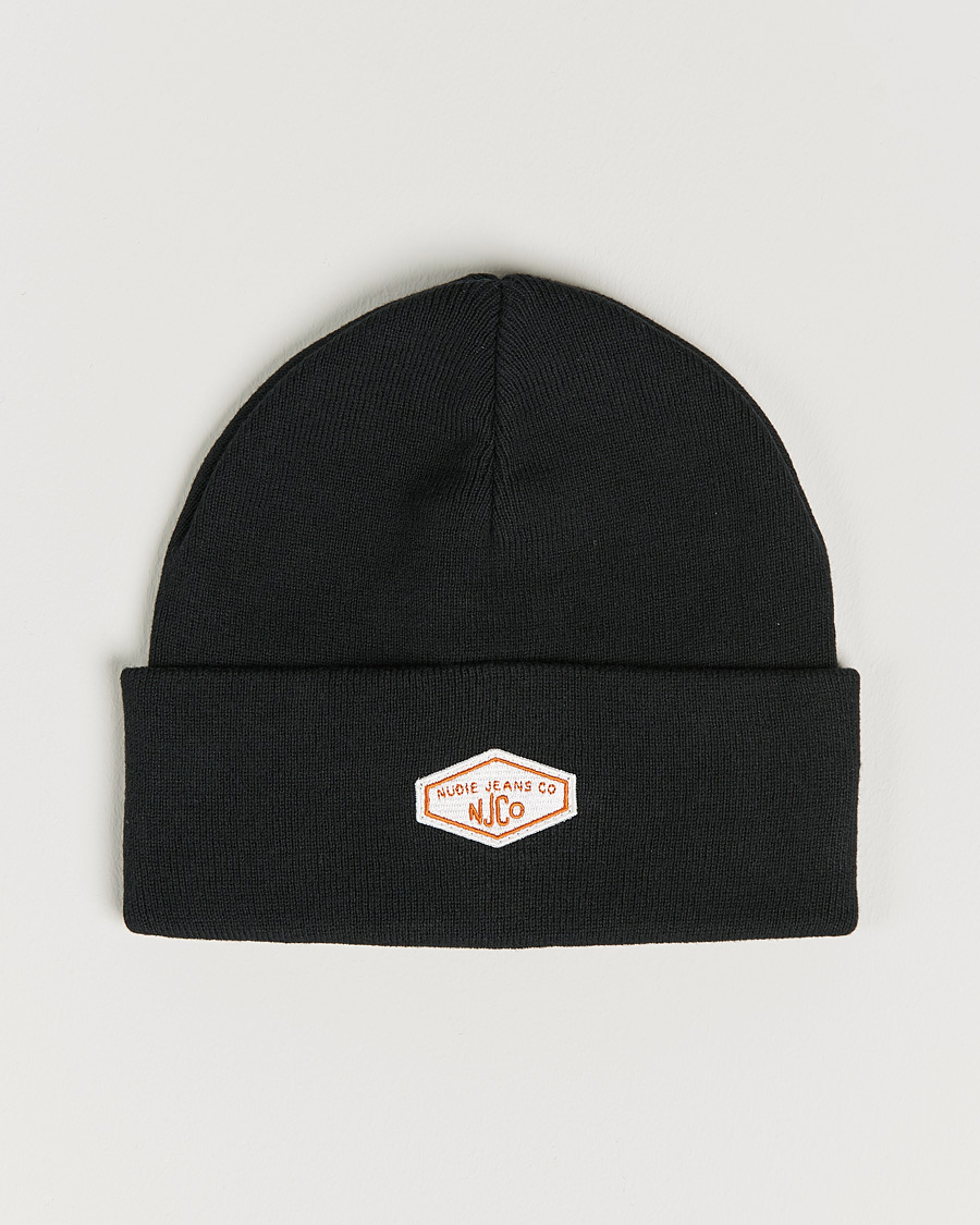 Mies | Nudie Jeans Falksson Beanie Black | Nudie Jeans | Falksson Beanie Black