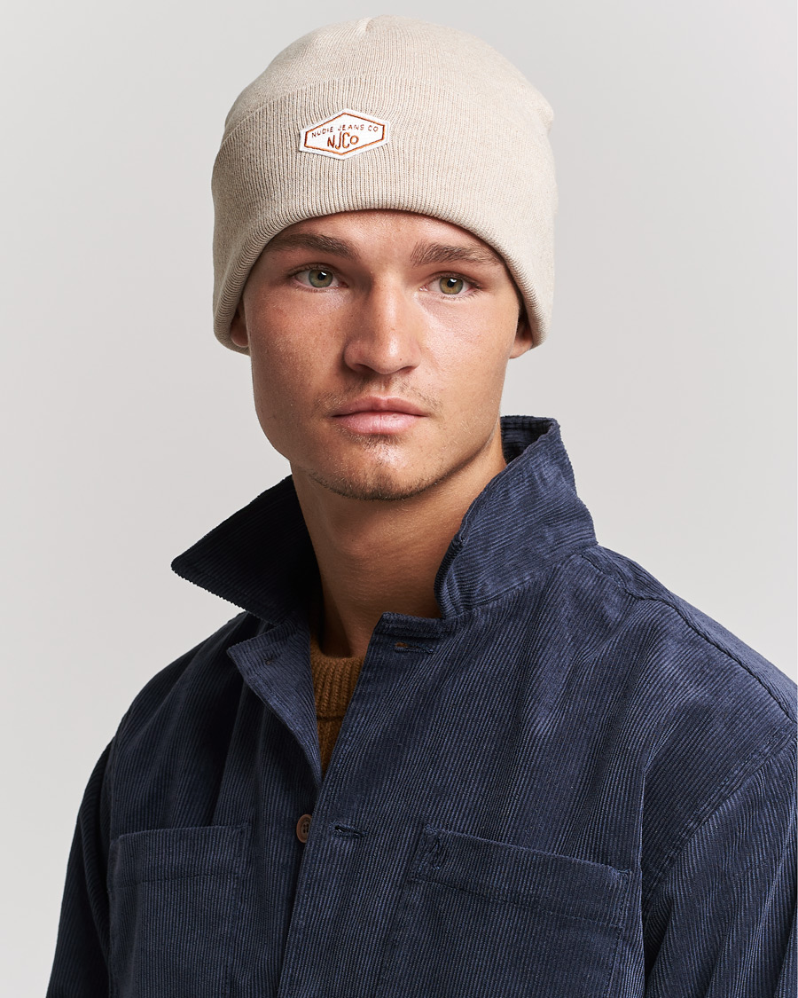Mies | Nudie Jeans Falksson Beanie Beige | Nudie Jeans | Falksson Beanie Beige