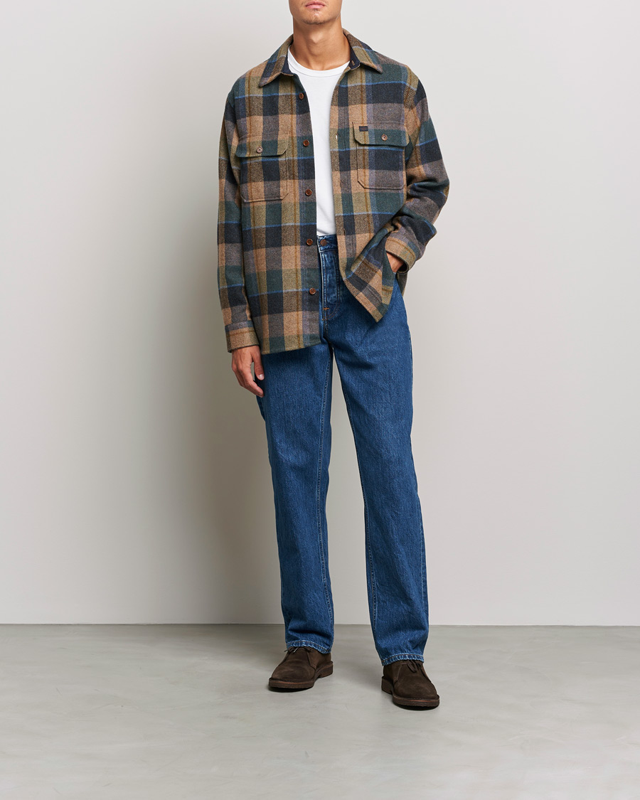 Mies | Kauluspaidat | Nudie Jeans | Robban Wool Checked Overshirt Multi